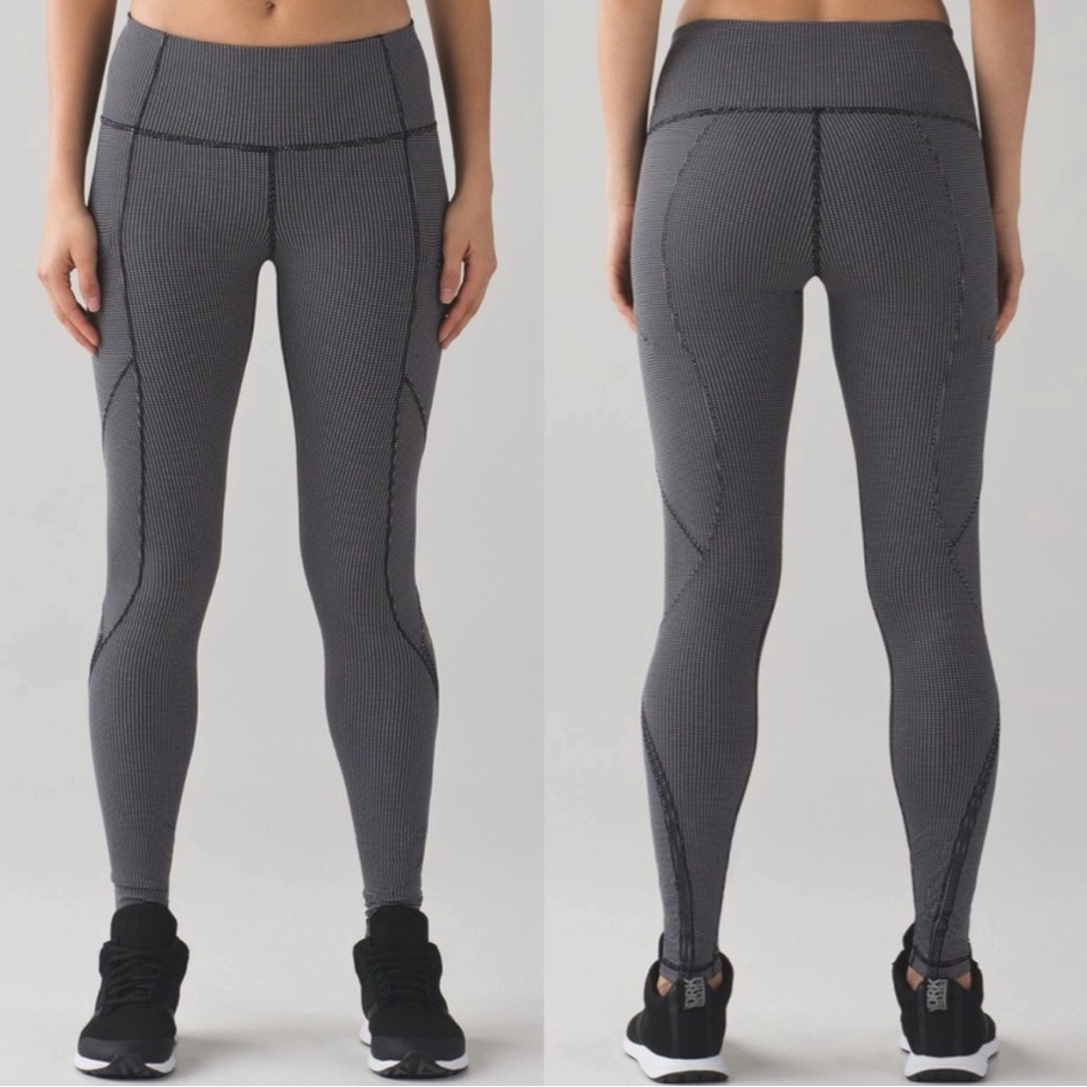 Lululemon Cadence Crusher Low Rise Tights Power Luxtreme Black White Women’s 2